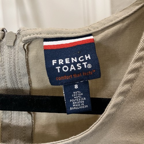 French Toast Khaki Uniform School Dress Sleeveless Tan Kids Youth Girls Size 8 - Picture 6 of 11