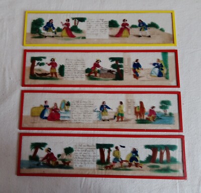 LOT de plaques en verre pour visionneuses - lanternes magiqu - Lot 648