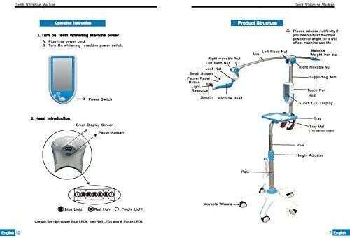 Dental Mobile Teeth Bleaching LED Teeth Whitening Accelerator Machine MD-885L US - Picture 7 of 10