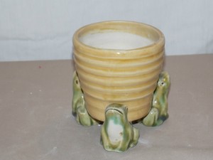 pot bamboo holder plant tooth lucky pen frogs planter coin brush three
