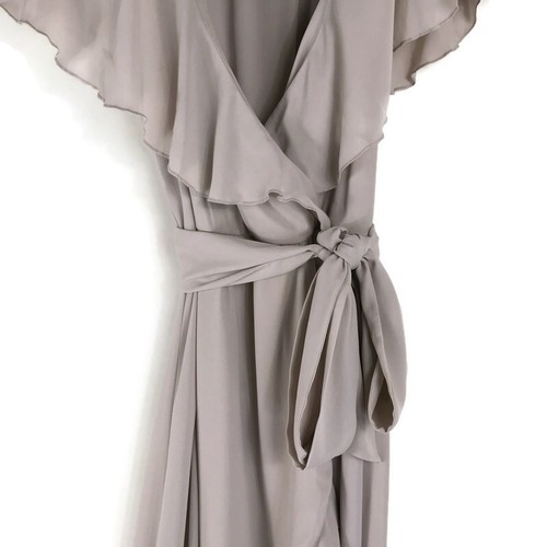 Show Me Your Mumu Jess Ruffle Midi Dress Women's Medium Mauve Bridesmaid Formal - Picture 3 of 11