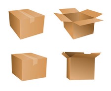 150 x SMALL MAILING PACKING CARDBOARD BOXES 6x6x6"