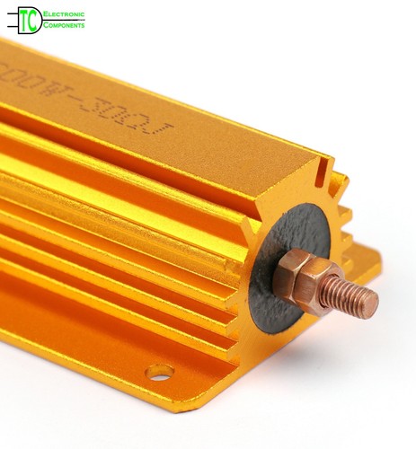 500W Aluminium Shell Wire wound Resistors High Power 0.5KW 0.1 ohm to 500 ohms - Picture 2 of 8