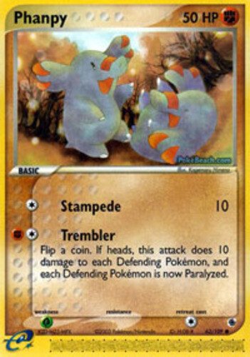 Pokemon - Phanpy - 62/109 - Common - EX Ruby and Sapphire - NM - Picture 1 of 1