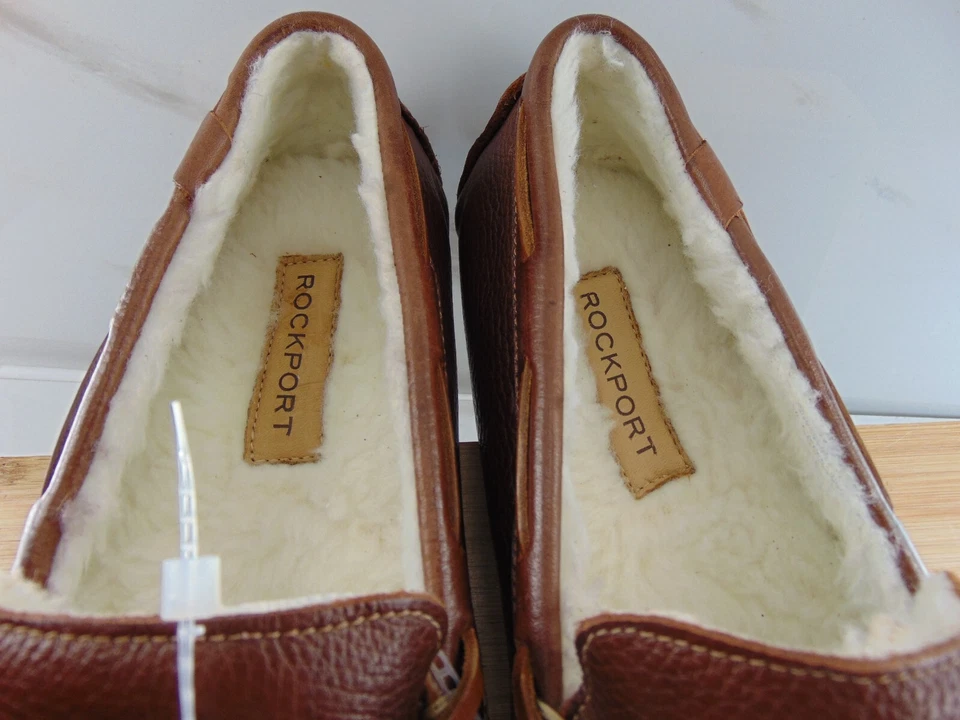 Rockport NUEVO Rhyder Tie Zapatilla Mocasín DRIVER MARRÓN CUERO SUAVE 8 M $125.00 Foto 2 de 4