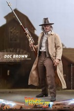 In Stock Hot Toys MMS617 Back to the Future Part III 1/6 Doc Brown Action Figure