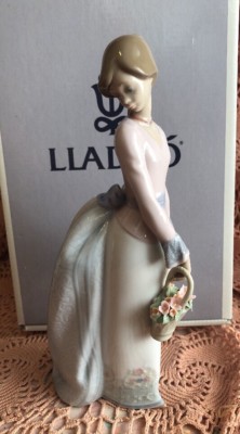 ys2love様確認用 Lladro 7622 Basket Of Love Retired! Mint Condition! Original Grey