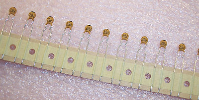 QTY (100) 30pf 50V 5% NPO RADIAL CERAMIC DISC CAPACITORS CDR300A50J