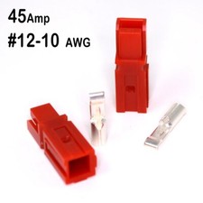 Anderson PowerPole 1345 Power Pole Connector Kit Red 12-10 Awg - 10 Pack