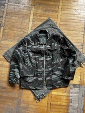 Vintage French Hunting Work Jacket Lizard Camo 60s 70s