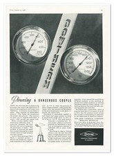 Print Ad Dow Chemical Dowtherm Heat Transfer Liquid Vintage 1938 Advertisement