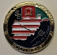 Omega Ops / Special Operations Task Force SOUTHEAST Navy SEALs Challenge Coin