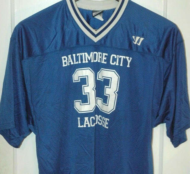 Vtg Rare TEAM BALTIMORE CITY Lacrosse Jersey LAX ALL STAR Maryland USA