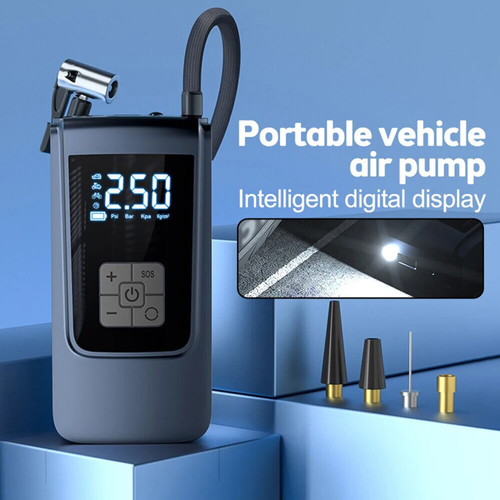 New Car Tire Inflator Cordless Digital USB Rechargeable Tyre Air Compressor Pump - Picture 4 of 18