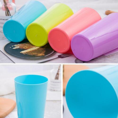 /1x Plastic Cups Reusable Water Cups Beverage Drinking For Home Mug Cup Use X9S7 - Picture 7 of 15