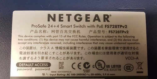 Netgear FS728TP v2 Netgear ProSafe FS728TP v2 Schalter mit PoE (inkl. MwSt.) - Bild 3 von 6