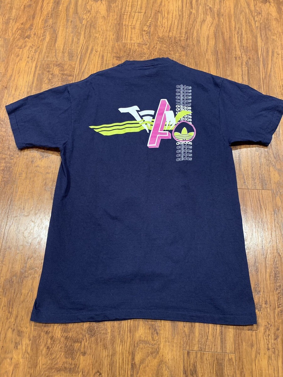 crickets　XL　　80’s　オーストリア　トレフォイル Vintage Adidas Trefoil Originals Double Sided Single Stitched 80's