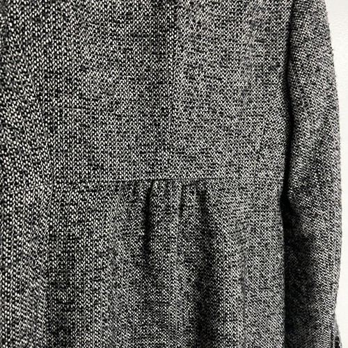 J. Crew langer Mantel Blazer grau schwarz Wollmischung 4 Knöpfe vorne Jacke Gr. 6 - Bild 5 von 9