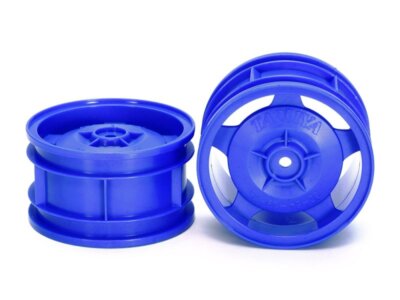 Tamiya 54682 RC Buggy 6029 Rear Star-Dish Wheels(Blue,2pcs)For TT02B ...