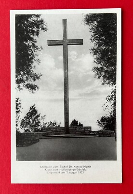 Postcard Eichsfeld in Thuringia around 1959 Cross from Hülfensberg (142308
