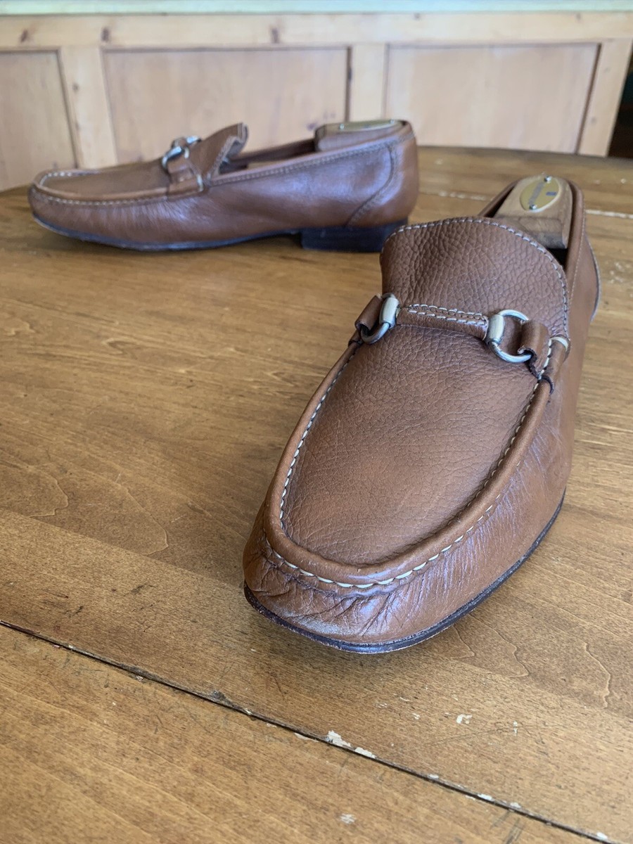Sandro Moscoloni Sandro Tan Pebbl Horse Bit Loafers 11 D | eBay display picture 1