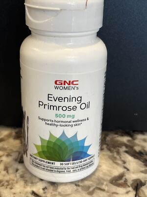 GNC WOMEN'S Evening Primrose Oil 500mg - Hormonal Balance 30 Softgels