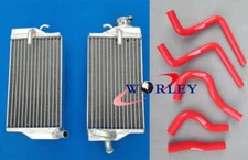 FOR Honda CR125 CR125R CR 125 04 2004 Aluminum radiator& RED Silicone HOSE