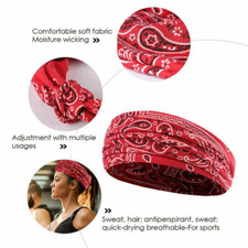 Sport Workout Headband Yoga Running Head Wrap Hairband Cycling Elastic Sweatband