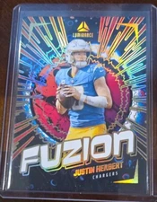 2024 Panini Luminance Justin Herbert FUZION Refractor * POP 3 * SP / LP LAC QB1!