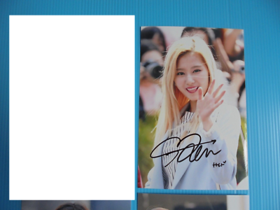 Twice Sana 4x6 Photo Korean autograph signed USA Seller KPOP 27 | eBay