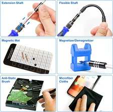 Precision Screwdriver Set 124-Piece Electronics Tool Kit with 101 Bits Magnet...