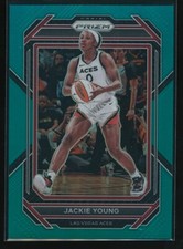 Jackie Young 2023 Panini Prizm WNBA Teal Prizm #121 46/49
