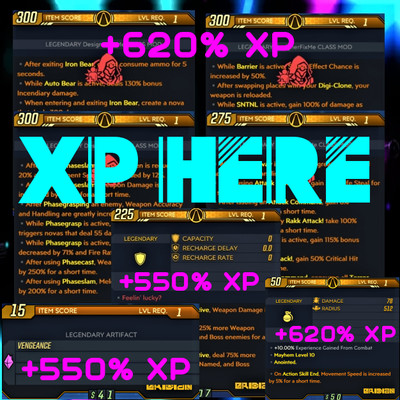 (XBOX/PC/PS) Borderlands 3  MODDED  Level 1 XP Gear & Bundles   MAYHEM 10  