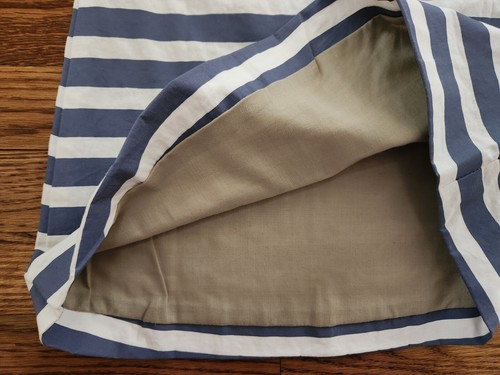 MIA JOY by JOYFOLIE Girls 8 Shift Dress Blue White Stripe - Picture 4 of 4