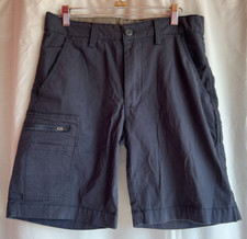 Ron Jon Surf Shop Men's Flat Front Hybrid Walk Shorts Blue Size 30 Beach Pockets