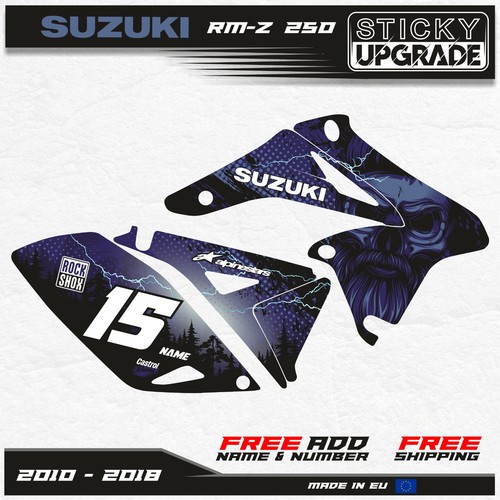 Suzuki RMZ 250 2010 2011 2012 2013 2014 2015 2016 2017 2018 Graphics Decals - Picture 3 of 7