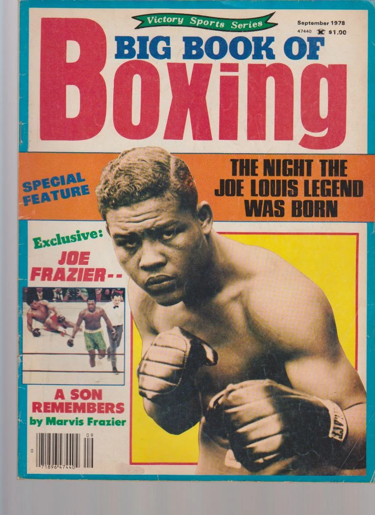 BIG BOOK OF BOXING MAGAZINE JOE LOUIS BOXING HOFer COVER SEPTEMBER 1978 - 画像1/3