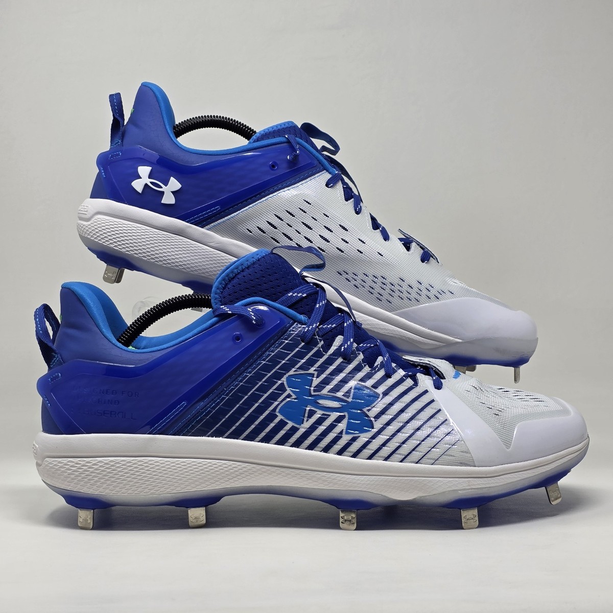 Under Armour 3025592-400 Yard Low Baseball Metal Cleats Blue White Size 15 New Under Armour Men main image 2