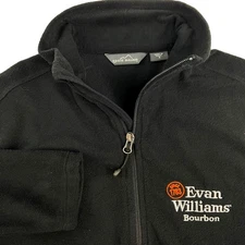 Eddie Bauer Evan Williams Bourbon Half Zip Fleece EB226 Microfleece Black S