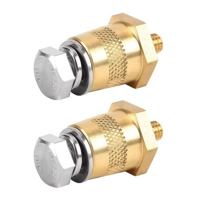 2x Battery Pole Adapter Terminal Connector Fittings M6 Thread Post Adapters Kit