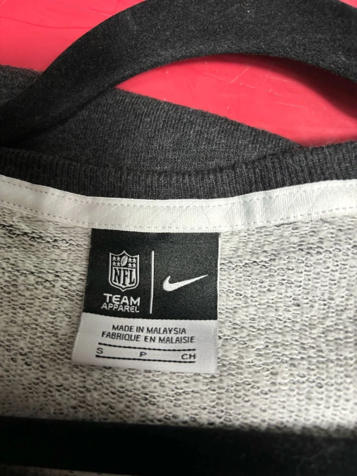 Nike NFL New Orleans Saints Fútbol Logo Grande Sudadera Mujer Talla S Gris Foto 3 de 4