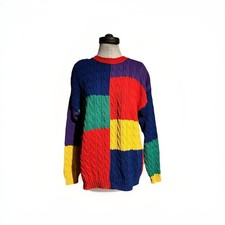 Vintage 80  s Liz Sport Cotton Sweater Size M, Has Original Tag Attached
