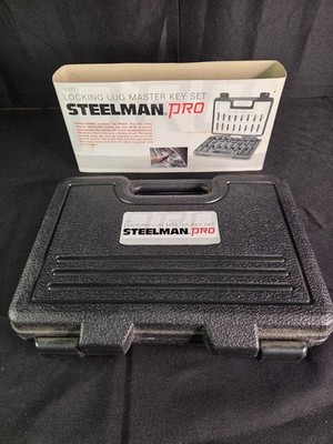 Steelman Pro - 78537 16-Piece Locking Lug Nut Master Key Set Double-Hex Heads