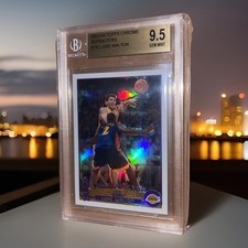 2003-04 TOPPS CHROME REFRACTOR #142 Luke Walton Lakers Rookie BGS 9.5