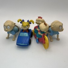 Lot of 4 Rugrats Figures Burger King 90s Toys.
