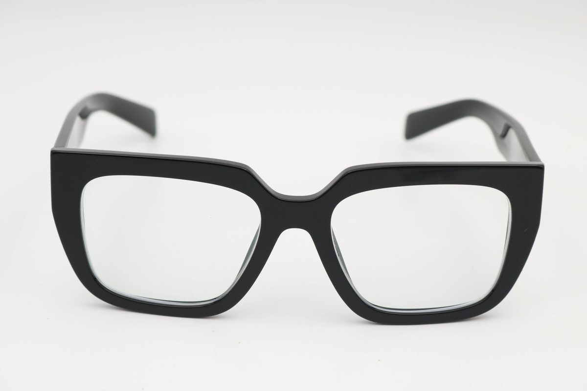 PRADA VPR 19| 2AU-101 Square Black Crystals Eyeglasses Frame 52-17-135 Y2K VTG Prada Glasses - Etsy New Zealand main image 4