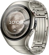 Produktbild - Huawei Watch 5 46 mm Titangehäuse silber am Titanarmband silber [Wi-Fi + 4G]