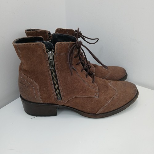 Espirit Boots Size 5 Womens Brown Zipper FLT04-TT - Picture 3 of 12