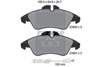 Textar Textar BremsbelÄGe Vorne Mercedes Sprinter 901 902 903 Vito 638 VW LT 28-