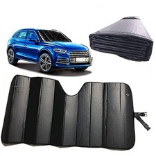 Car Sun Shade , Sun Protector,Foldable Front Window Shade-Thicken 5-Layer black